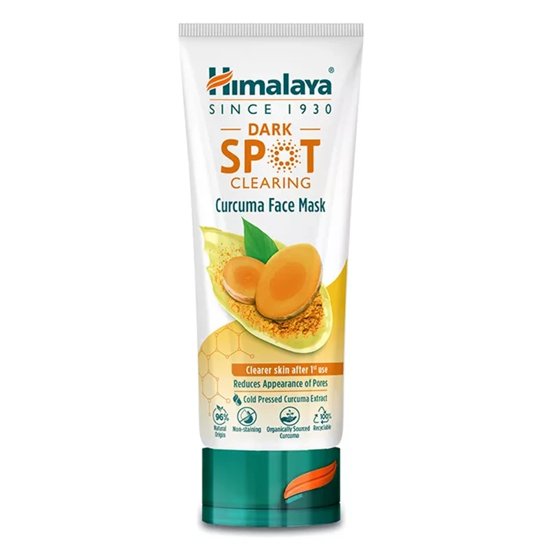 Himalaya Sötét foltok elleni tisztító arcmaszk bio kurkumával