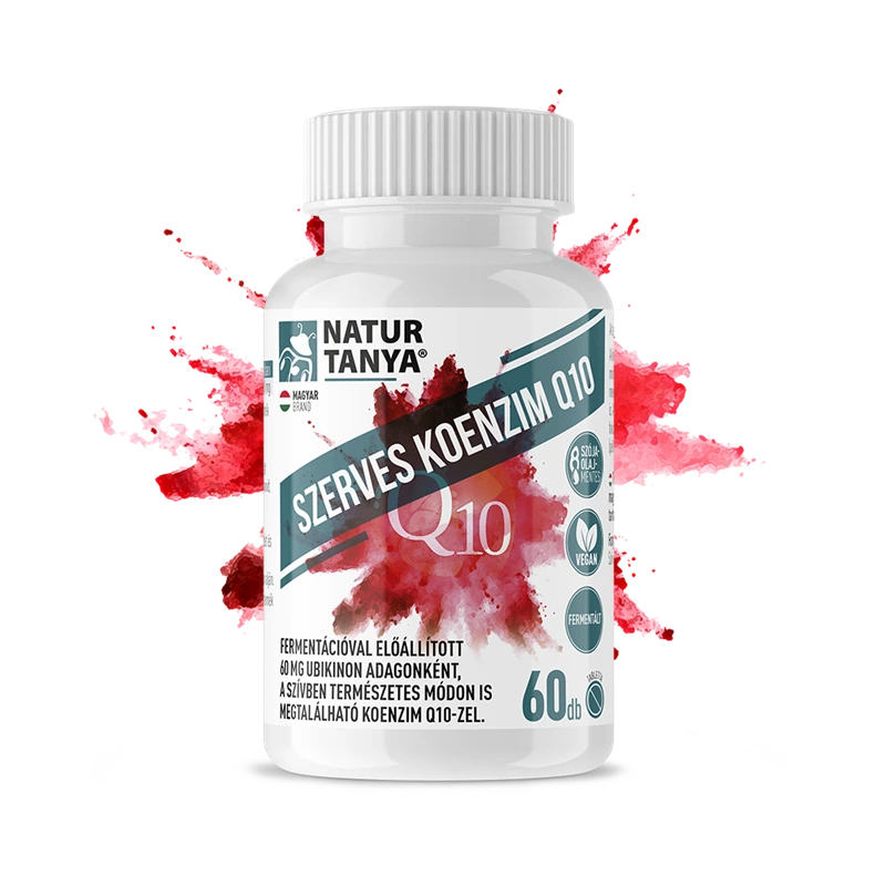 Natur Tanya® Szerves Koenzim Q10 – FERMENTÁLT NÖVÉNYI COQ10 (UBIKINON) tabletta