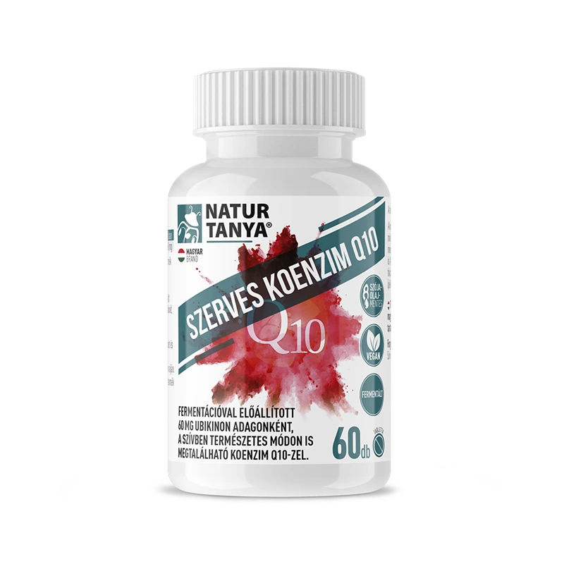 Natur Tanya® Szerves Koenzim Q10 – FERMENTÁLT NÖVÉNYI COQ10 (UBIKINON) tabletta