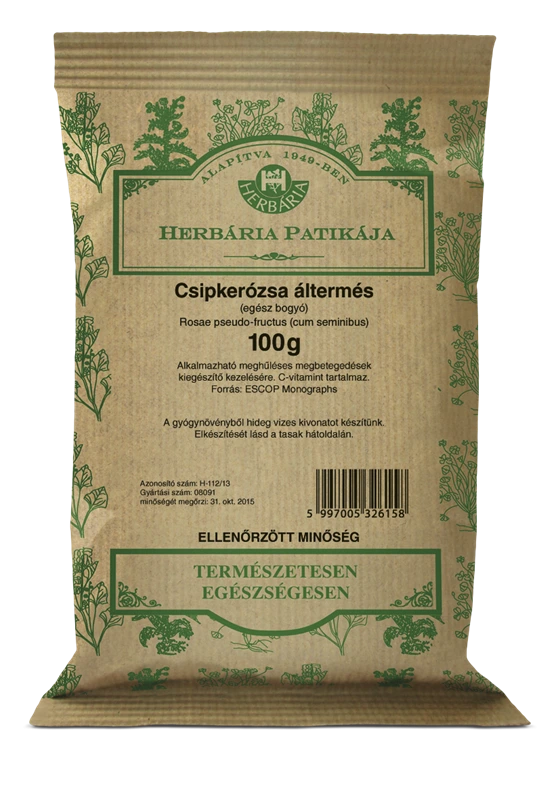 Herbária Csipkerózsa áltermés -egész bogyó (Rosae pseudo-fructus)