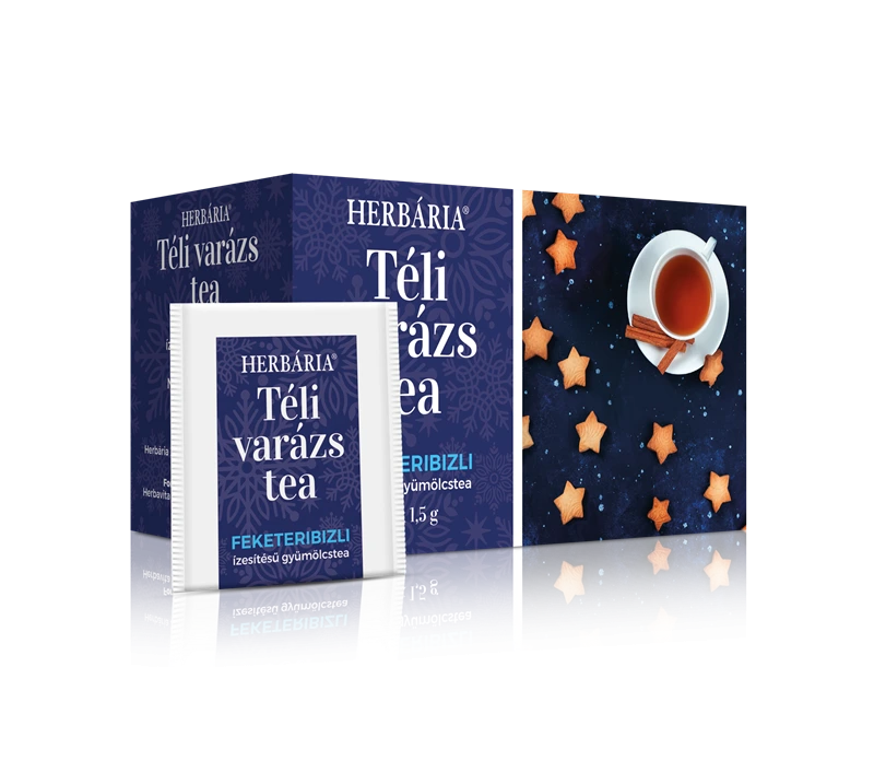 Téli varázs feketeribizli ízű filter tea