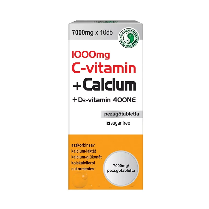 Dr. CHEN C-vitamin + Kalcium pezsgőtabletta