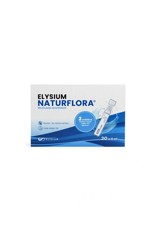 Elysium Naturflora belsőleges szuszpenzió 2 milliárd Bacillus Clausii (UBBC-07) spórával
