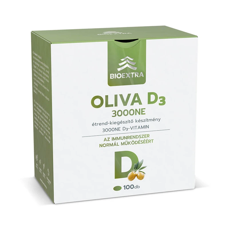 Bioextra Oliva D3-vitamin 3000 NE lágyzselatin kapszula