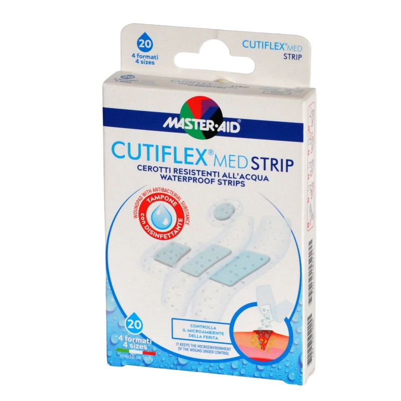 Master Aid Cutiflex Med Strip vízálló sebtapasz különböző méretben