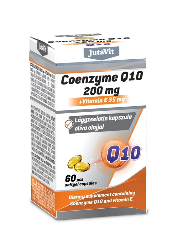 JutaVit Koenzim Q10 200 mg + E-vitamin 35 mg kapszula