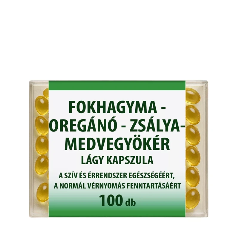 Dr. CHEN Fokhagyma-Oregánó-Zsálya-Medvegyökér lágy kapszula