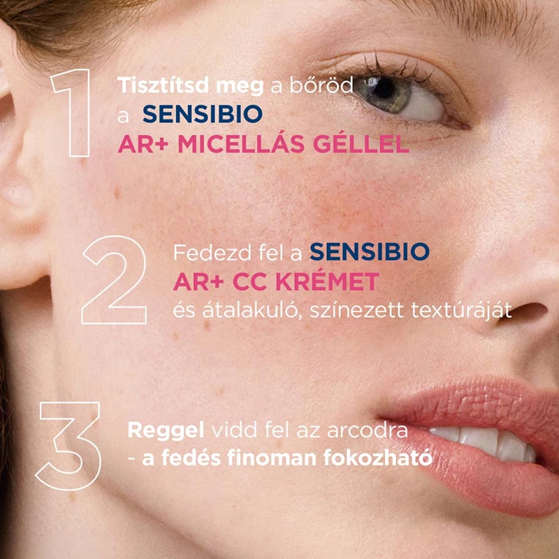 BIODERMA Sensibio AR+ CC krém SPF50+