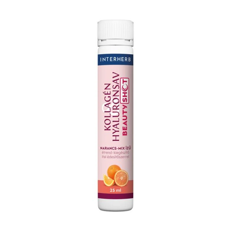 Interherb Kollagén Hyaluronsav Beauty Shot Narancs-mix ízű ampulla
