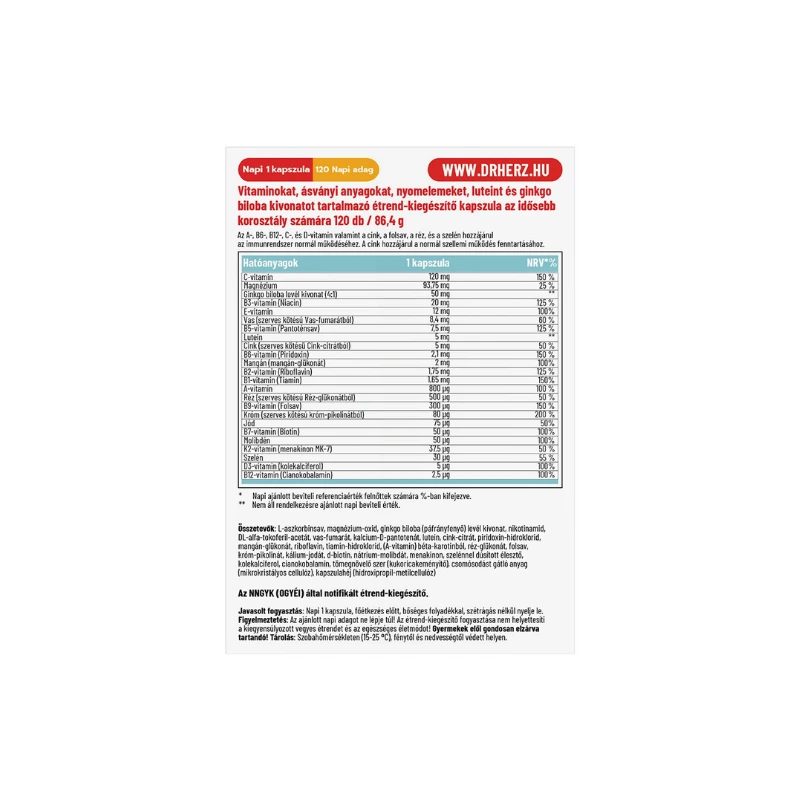 Dr. Herz A-Z 50+ Multivitamin Komplex