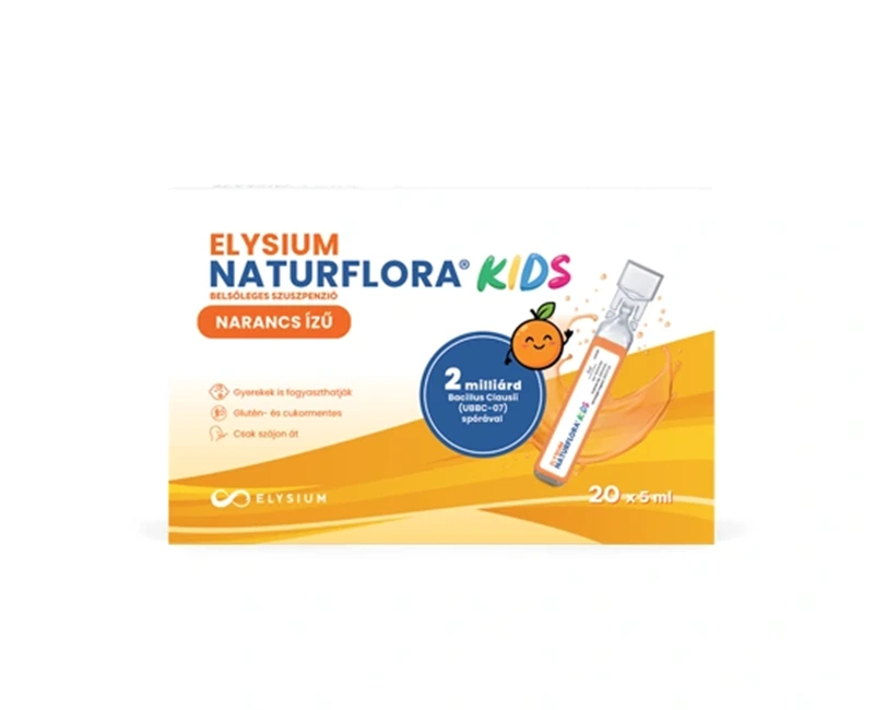 Elysium Naturflora Kids narancs ízű belsőleges szuszpenzió