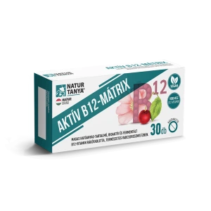 Natur Tanya® AKTÍV B12-MÁTRIX - Magas hatóanyag-tartalmú, fermentált és bioaktív B12-vitamin rágótabletta