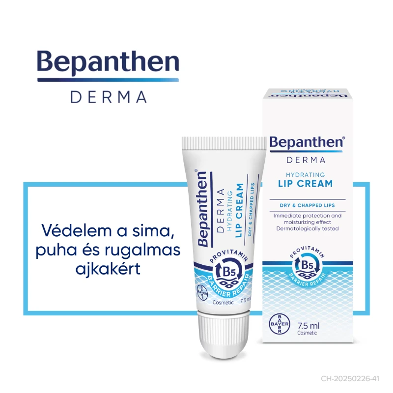 Bepanthen Derma Ajakápoló Krém Hydrating Lip Cream