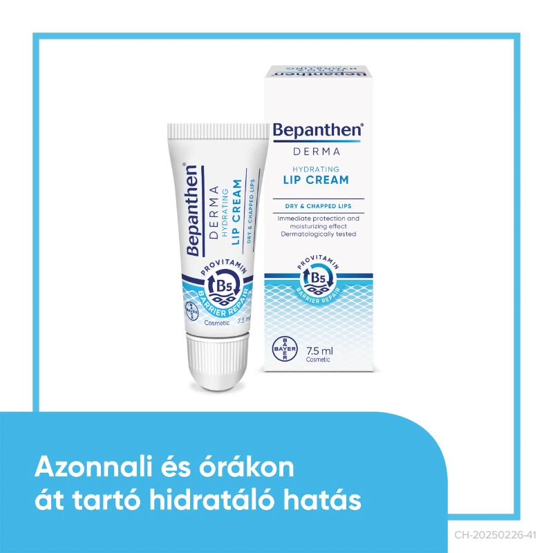Bepanthen Derma Ajakápoló Krém Hydrating Lip Cream