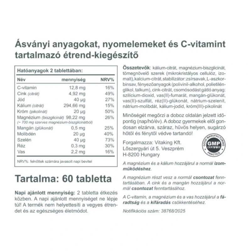 Vitaking Ultimate Mineral - ásványi anyag komplex