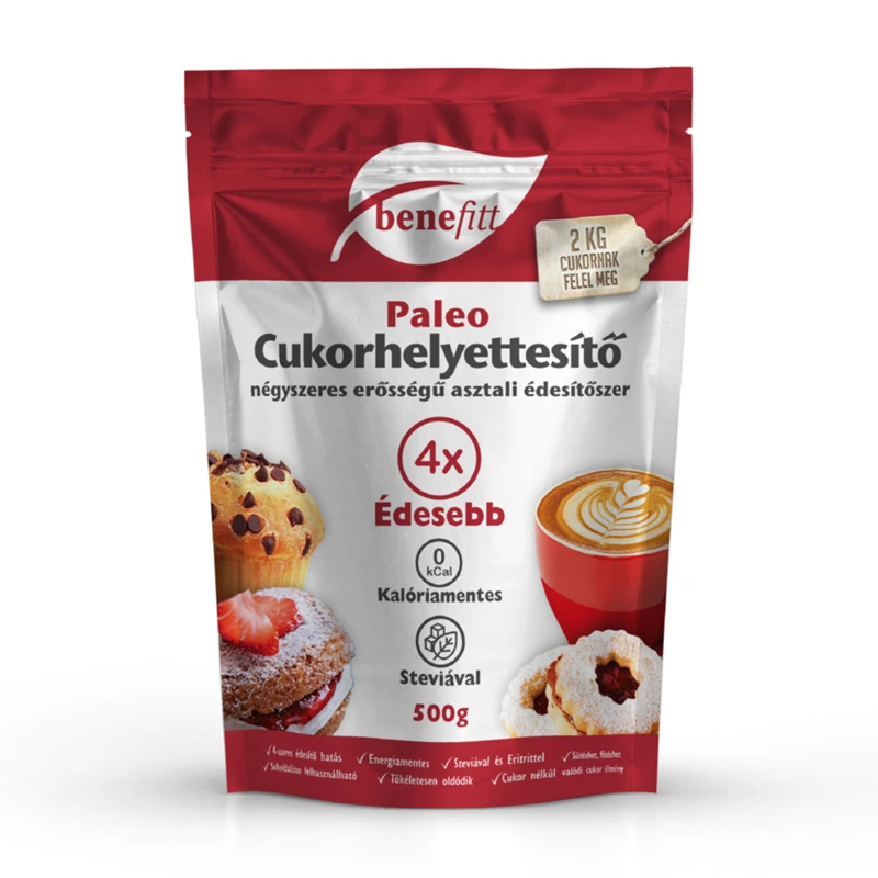 BENEFITT Cukorhelyettesítő Paleo 4x erősségű