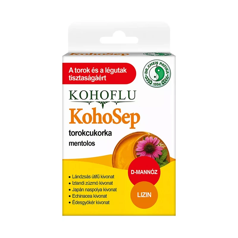 Dr. CHEN Kohoflu KohoSept szopogatós torokcukorka