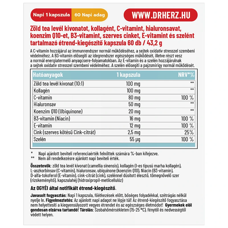 Dr. Herz Anti Aging kapszula