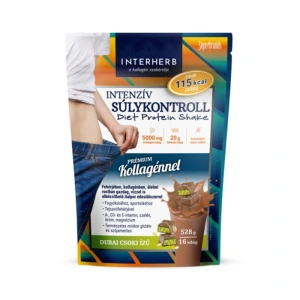 Interherb Intenzív SÚLYKONTROLL Dubai csoki ízű Diet Shake kollagénnel