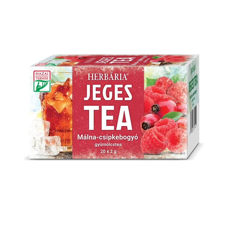 Herbária Málna-Csipkebogyó ízű jegestea