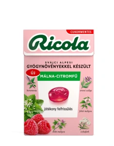 Ricola Málna Citromfű cukormentes cukorka