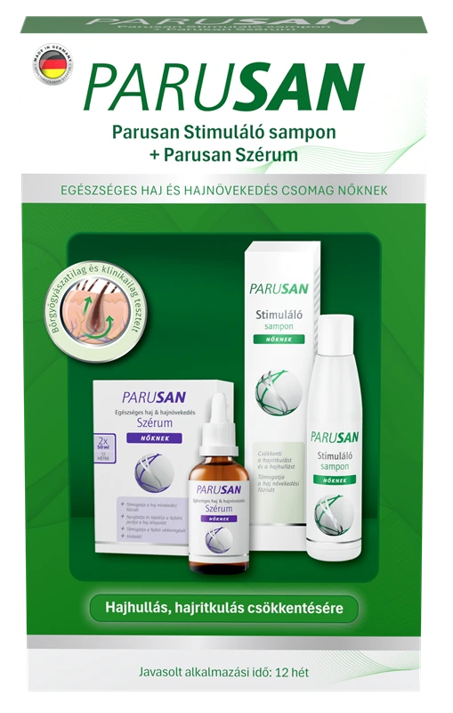 Parusan Stimuláló sampon 200 ml + Parusan szérum 2x50 ml