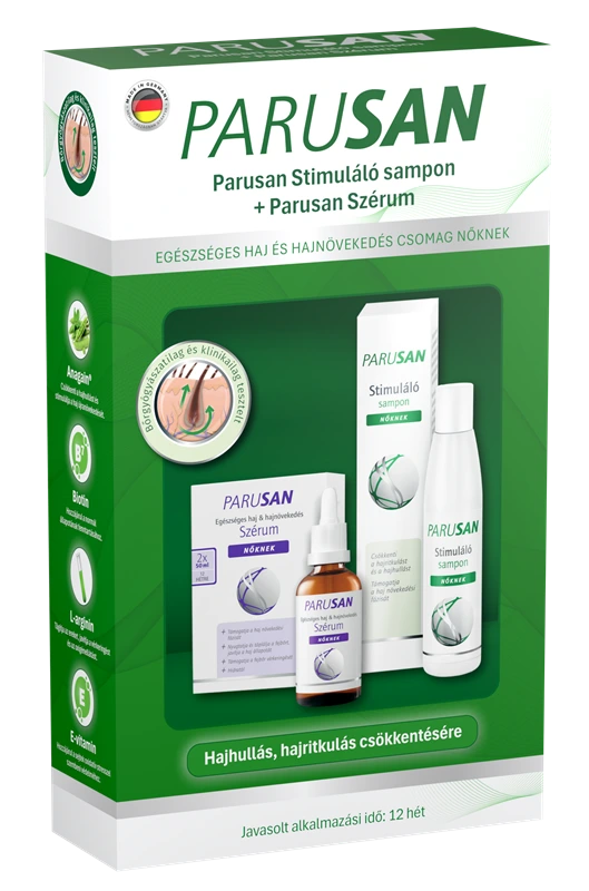 Parusan Stimuláló sampon 200 ml + Parusan szérum 2x50 ml