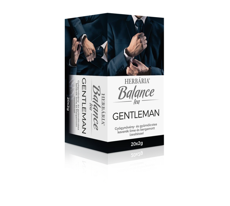 Herbária Gentleman Gyógynövény- és gyümölcstea keverék lime és bergamott ízesítéssel