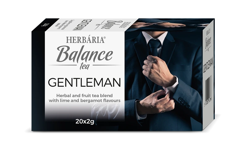 Herbária Gentleman Gyógynövény- és gyümölcstea keverék lime és bergamott ízesítéssel