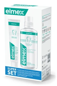 Elmex Sensitive Plus szájvíz + fogkrém - 400ml+75ml