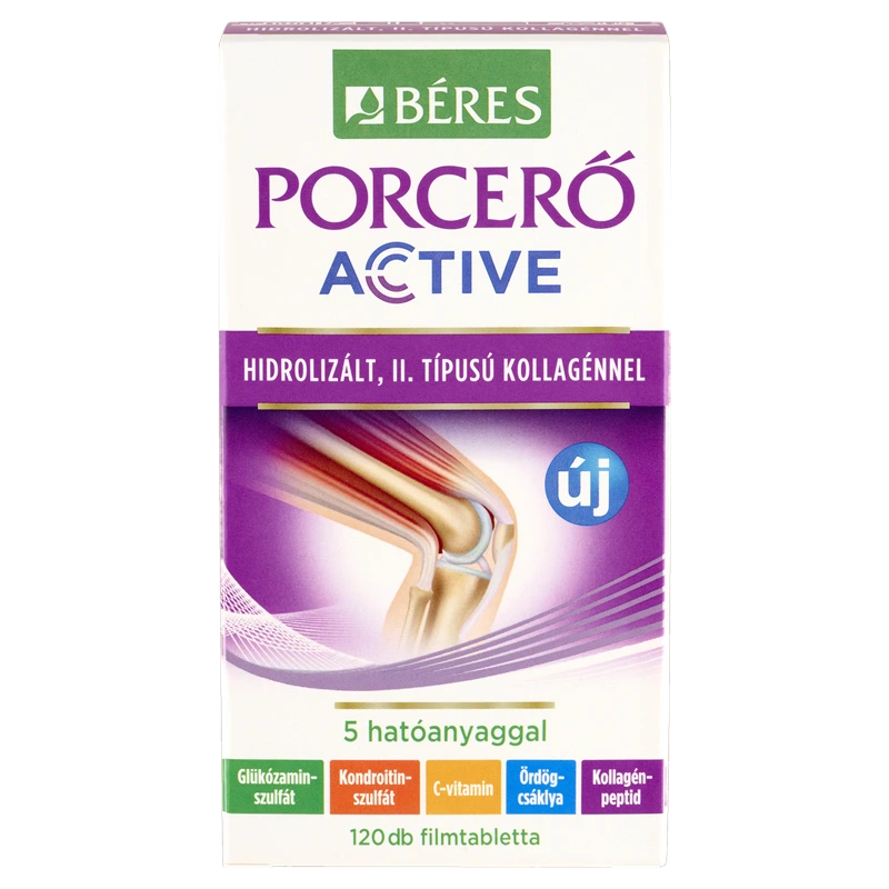 Béres Porcerő Active étrend-kiegészítő filmtabletta C-vitaminnal