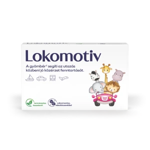 Lokomotiv gyömbért tartalmazó, cukormentes étrend-kiegészítő szopogató tabletta