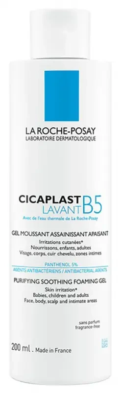LA ROCHE-POSAY Cicaplast Lavant B5 Tisztító bőrnyugtató habzó gél