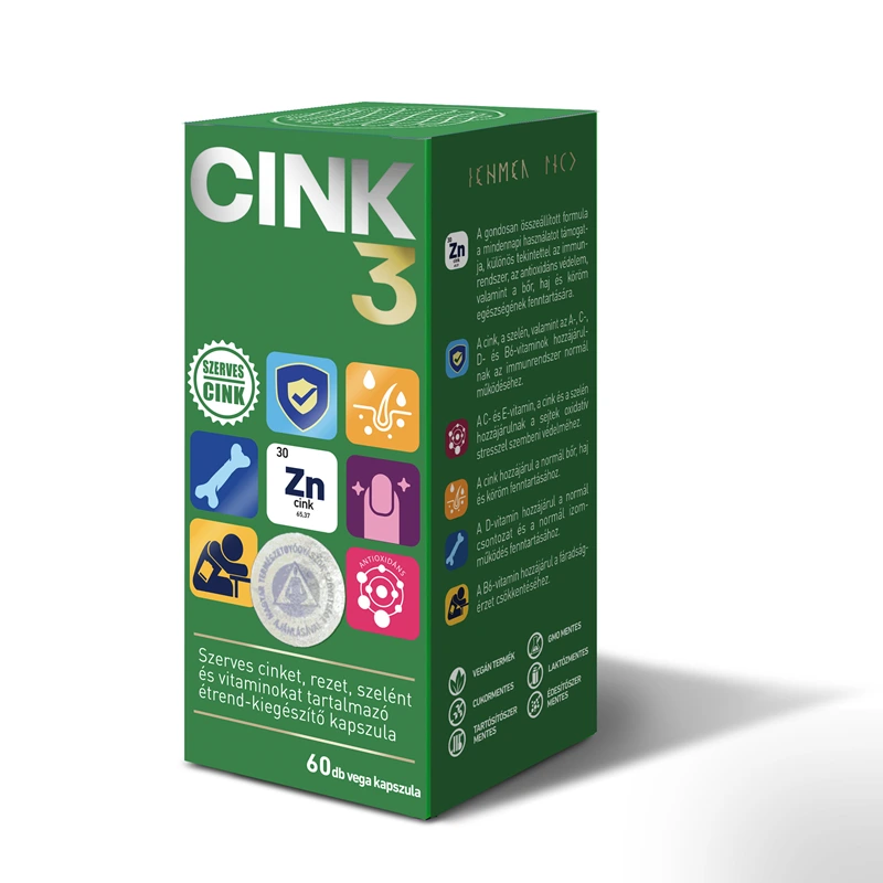 Hymato Cink 3 étrend-kiegészítő kapszula