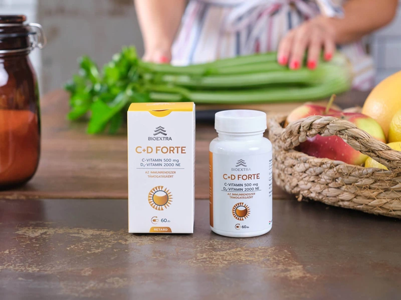 Bioextra C+D vitamin Forte Retard étrend-kiegészítő kapszula
