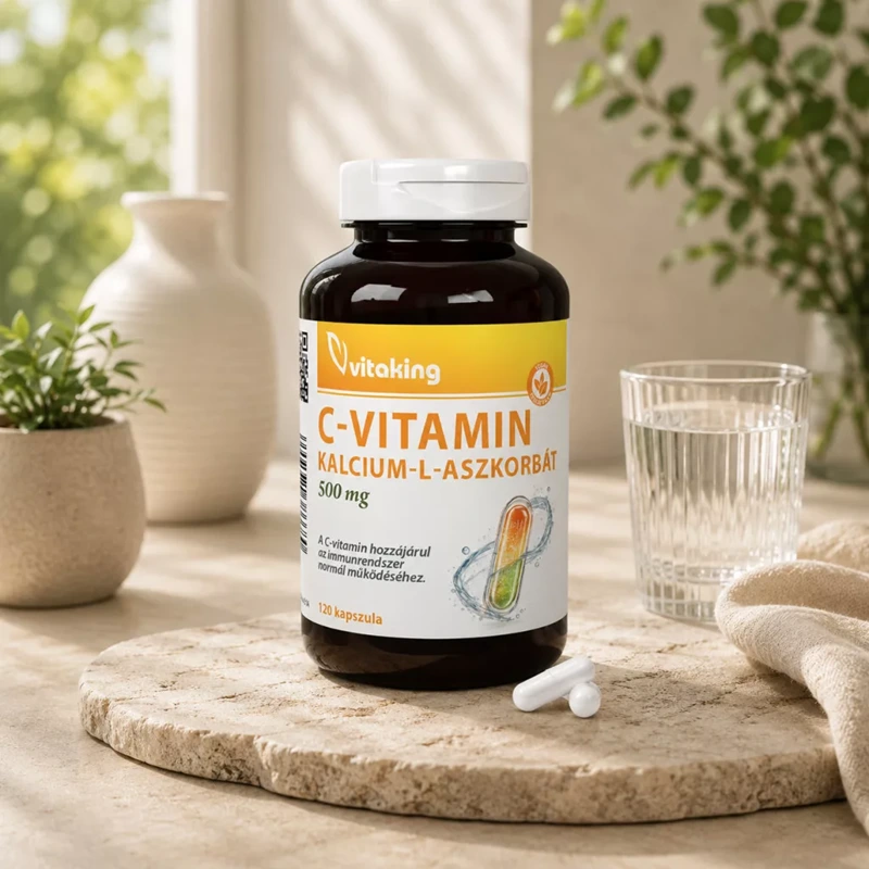 Vitaking C-vitamin Kalcium-L-aszkorbát 500 mg kapszula
