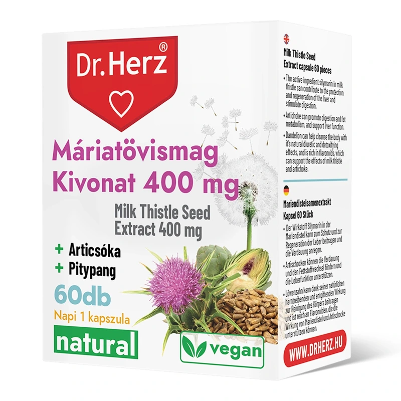 DR. Herz Máriatövismag Kivonat 400mg kapszula