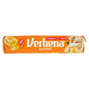 Verbena Rolls gyógynövényes keménycukorka - gyömbér 32 g