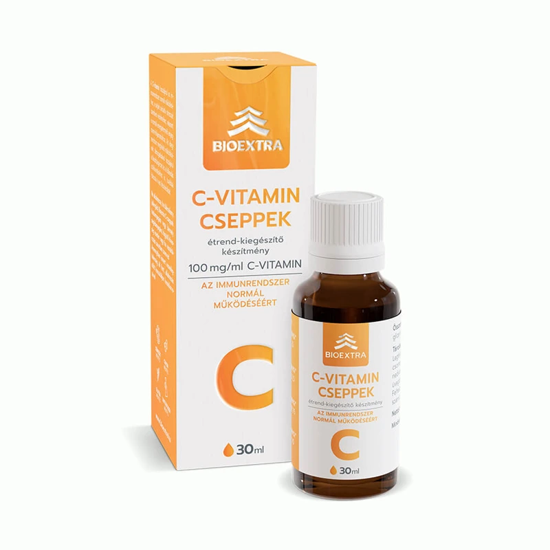 BIOEXTRA C-vitamin cseppek 30ml étrend-kiegészítő készítmény