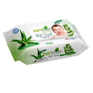 Pufy Fresh nedves törlőkendő aloe vera