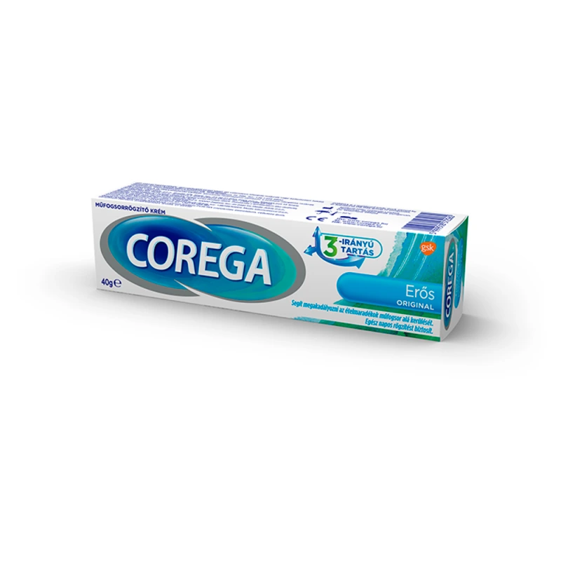 Corega extra erős rögzítés műfogsorrögzítő enyhén mentolos