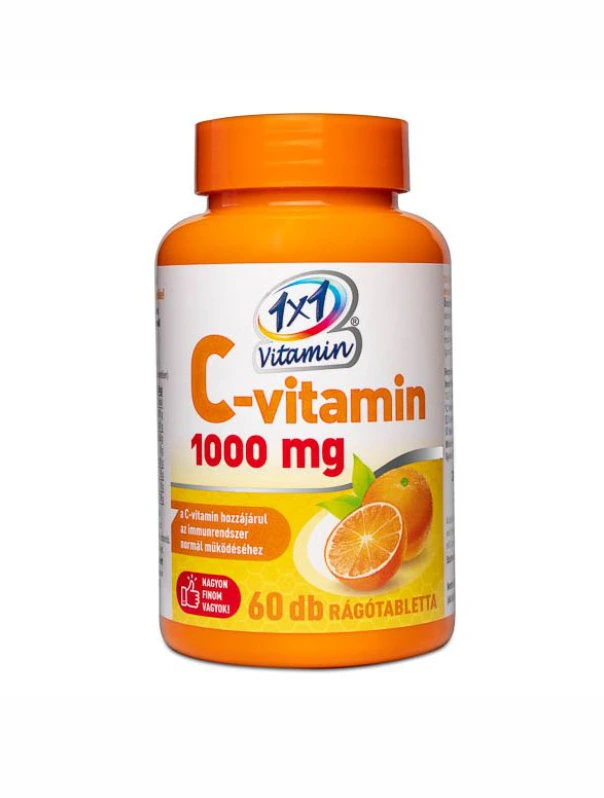 1x1 Vitamin C-vitamin 1000 mg narancs ízű rágótabletta