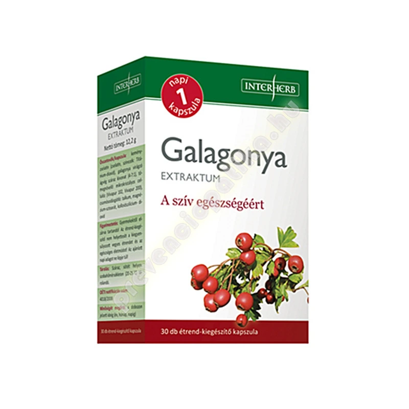 Interherb Galagonya Extraktum Kapszula