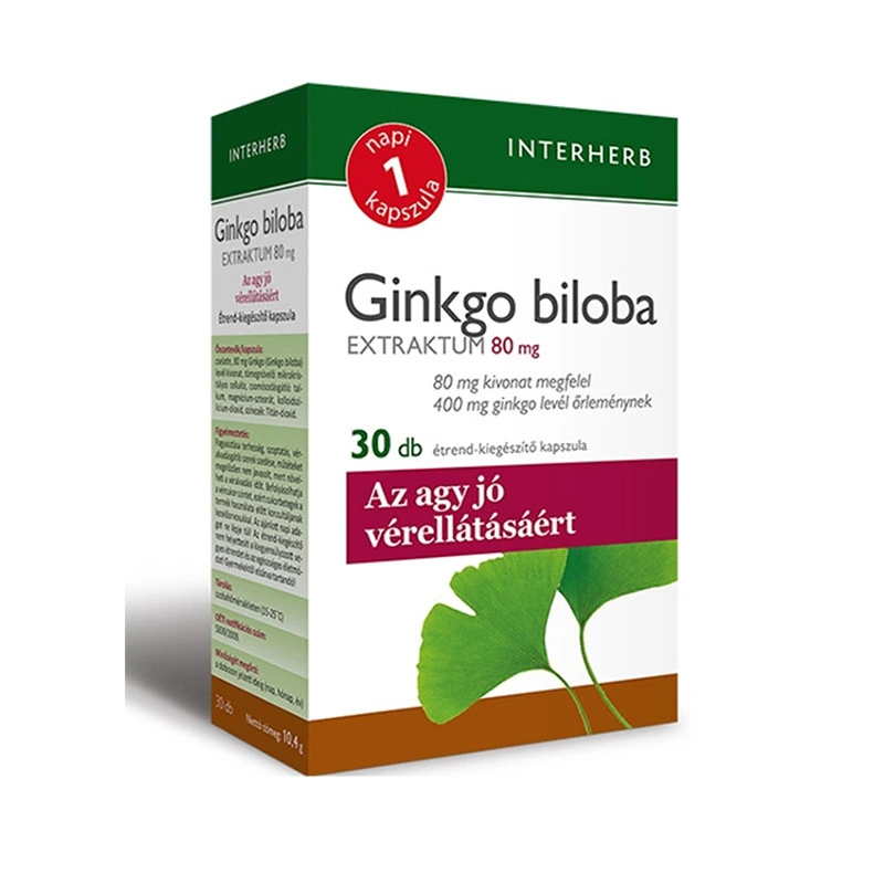 Interherb Ginkgo biloba Extraktum kapszula