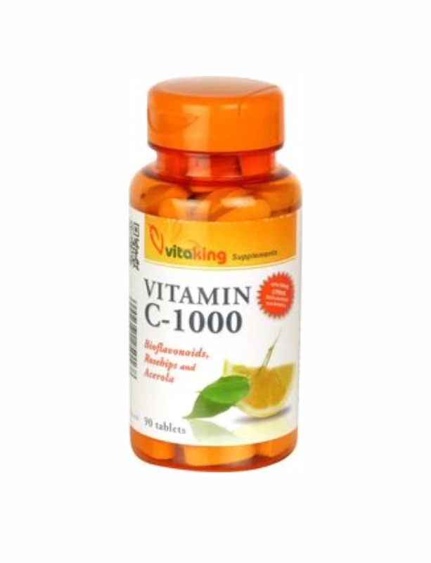 Vitaking C-Vitamin 1000mg +Acerola +Csipkebogyó +Bioflavonoid tabletta
