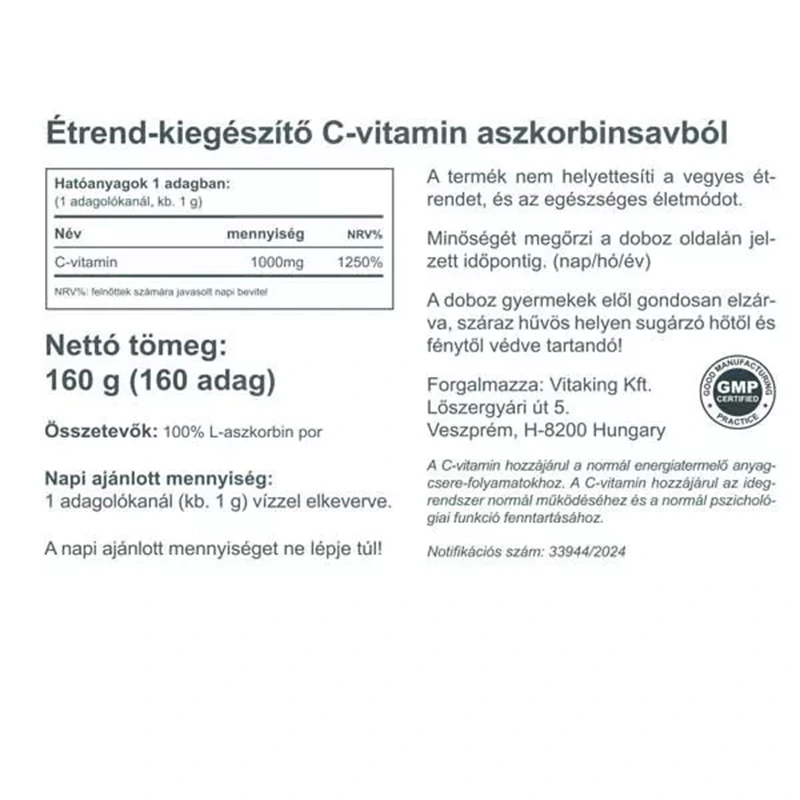 Vitaking Aszkorbinsav Por