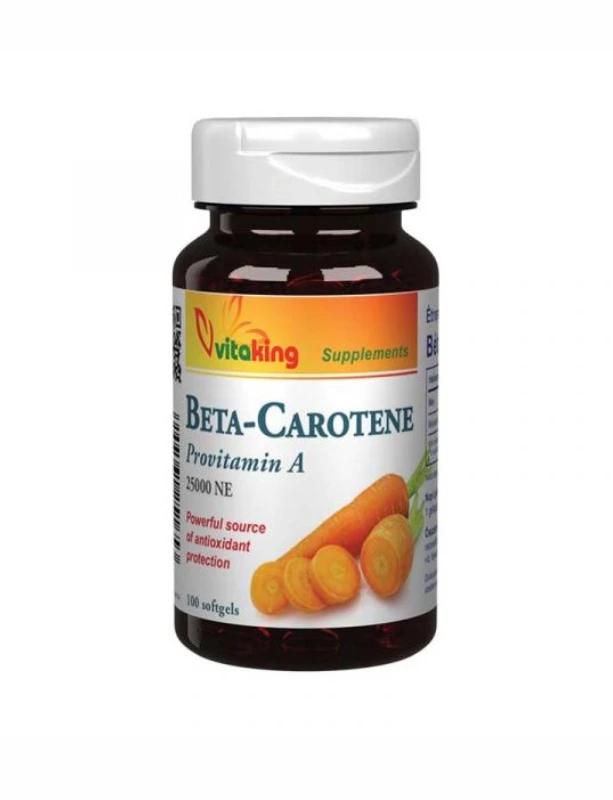 Vitaking Bétakarotin 15mg lágyzselatin kapszula