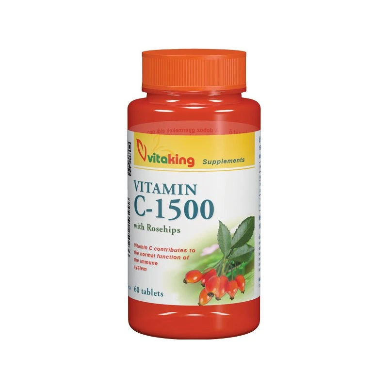 Vitaking C-vitamin 1500 mg csipkebogyó tabletta
