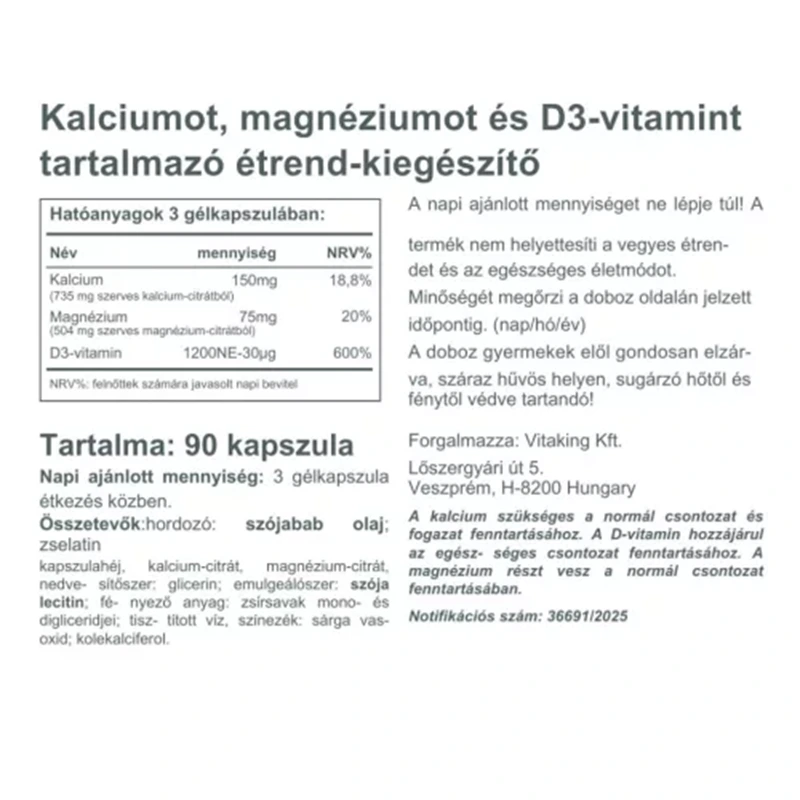 Vitaking Szerves Vas biszglicinát komplex tabletta