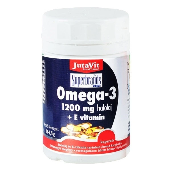 JutaVit Omega-3 1200 mg + E vitamin kapszula